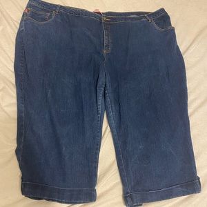 Woman Within crop denim size 34